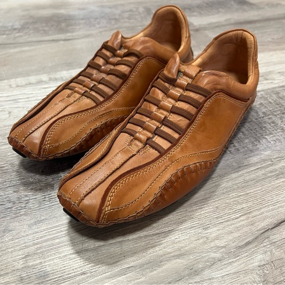 PIKOLINOS Tan Leather Drivers Loafers with Moccasin Design Slip On  Size 10 - Picture 9 of 15